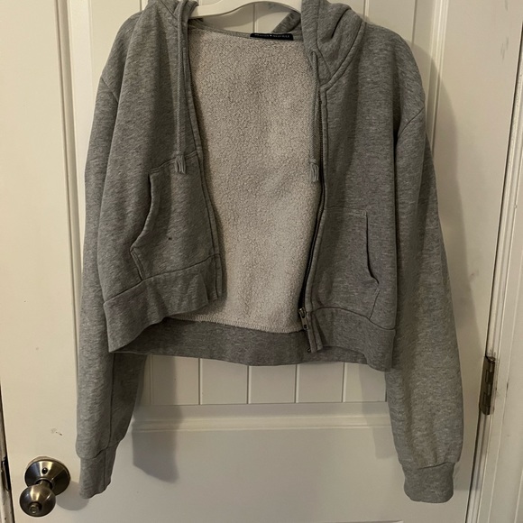 Brandy Melville Jackets & Coats Brandy Melville Gray Jacket Poshmark